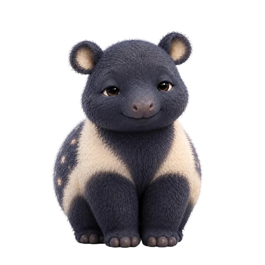Your tapir as a fuzzy baby